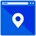 Location Webpage Flat Icon