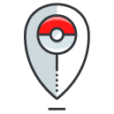 Location filled outline Icon