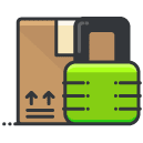 Lock Box Filled Outline Icon