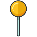 Lollipop Filled Outline Icon