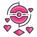 Love Pokemon Virtual Reality Filled Outline Icon