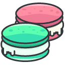 Macaroons Filled Outline Icon