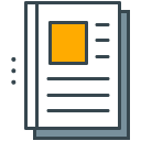 Magazine filled outline Icon