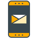 Mail App filled outline Icon