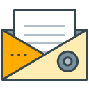 Mail filled outline Icon