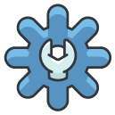 Maintenance Filled Outline Icon