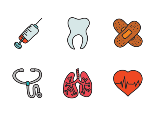 medical doodle icons