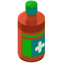 Medicine Bottle Isometric Icon