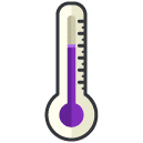 Medium Temperature Filled Outline Icon