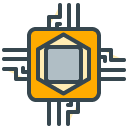 Microchip filled outline Icon