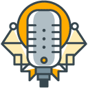 Microphone filled outline Icon