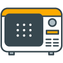 Microwave filled outline Icon