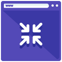 Minimize Webpage Flat Icon
