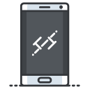 Mobile App Filled Outline Icon