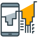 Mobile Technology filled outline Icon