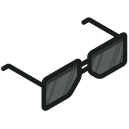 Modern Sunglasses Isometric Icon