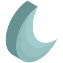 Moon Isometric Icon