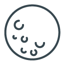 Moon filled outline Icon