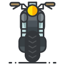 Motorcycle Filled Outline Icon