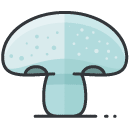 Mushroom Filled Outline Icon
