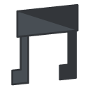 Music Filled Outline Icon