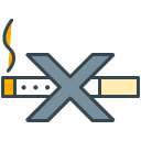 No Smoking_1 filled outline Icon