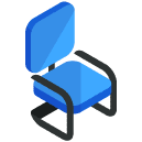 Office Desk Chair Isometric Icon