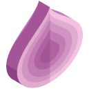 Onion Slice Isometric Icon