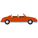 Open Roof Car Flat Icon