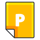 P Filled Outline Icon