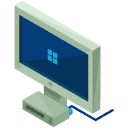 PC Monitor Isometric Icon
