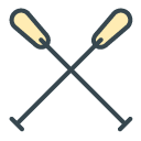Paddle filled outline Icon