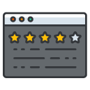 Page Ranking Filled Outline Icon