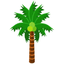 Palm Tree Isometric Icon