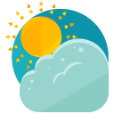 Partly cloudy Flat Icon