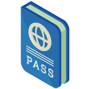 Passport Isometric Icon