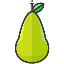 Pear Filled Outline Icon
