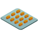 Pills Isometric Icon