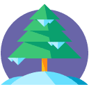 Pine Tree Flat Icon