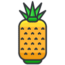Pineapple Filled Outline Icon