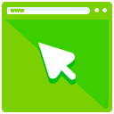 Pointer Webpage Flat Icon