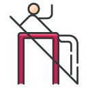 Pole Vault Filled Outline Icon