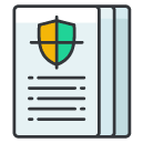 Policy Management Filled Outline Icon