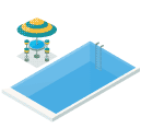 Pool Isometric Icon