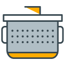 Pot filled outline Icon