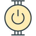 Power Button filled outline Icon