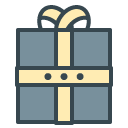 Present filled outline Icon