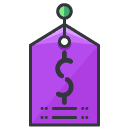 Price Tag Filled Outline Icon