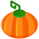 Pumpkin Isometric Icon