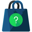 Question Shopping Bag Flat Icon